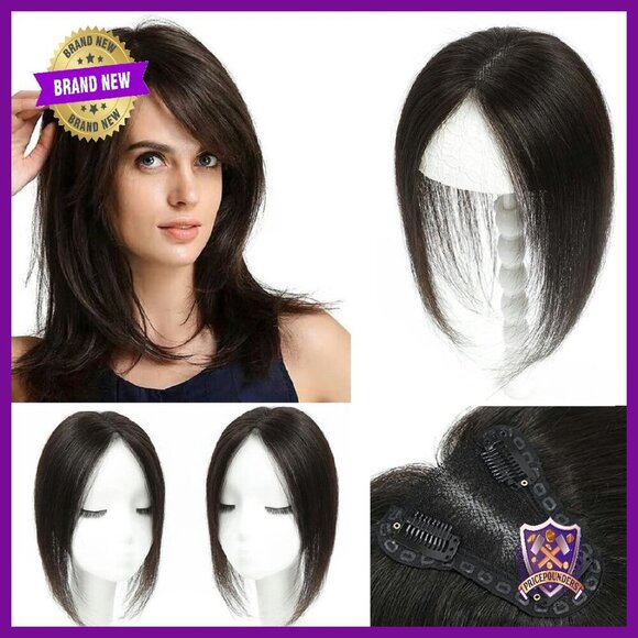 12 Inch Human Hair Topper Lace Base Hairpiece for Thinning Hair main image 7